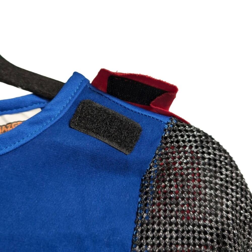 JAZGROM Kids Blue Knight Costume Hood Cape Tunic Belt Pants Medieval S - Picture 9 of 16